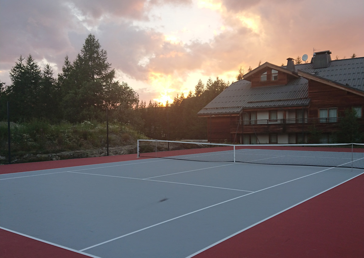 cours de tennis