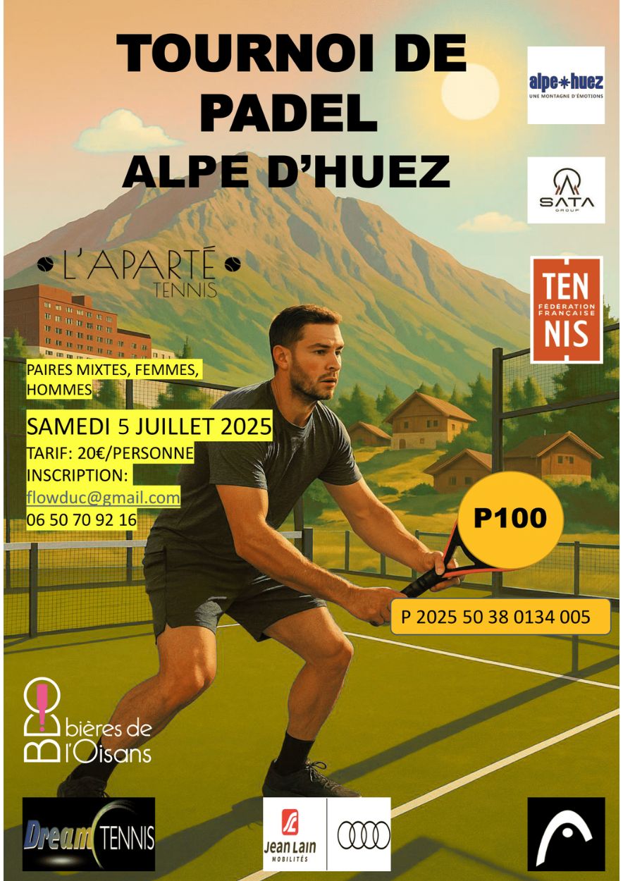 Samedi 5 juillet Padel 100 Samedi 5 juillet Padel 100